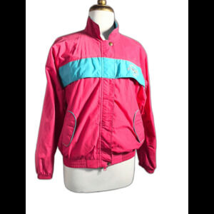 Tourney Windbreaker Jacket Size L 80's Vintage Country Club Adventure Ready